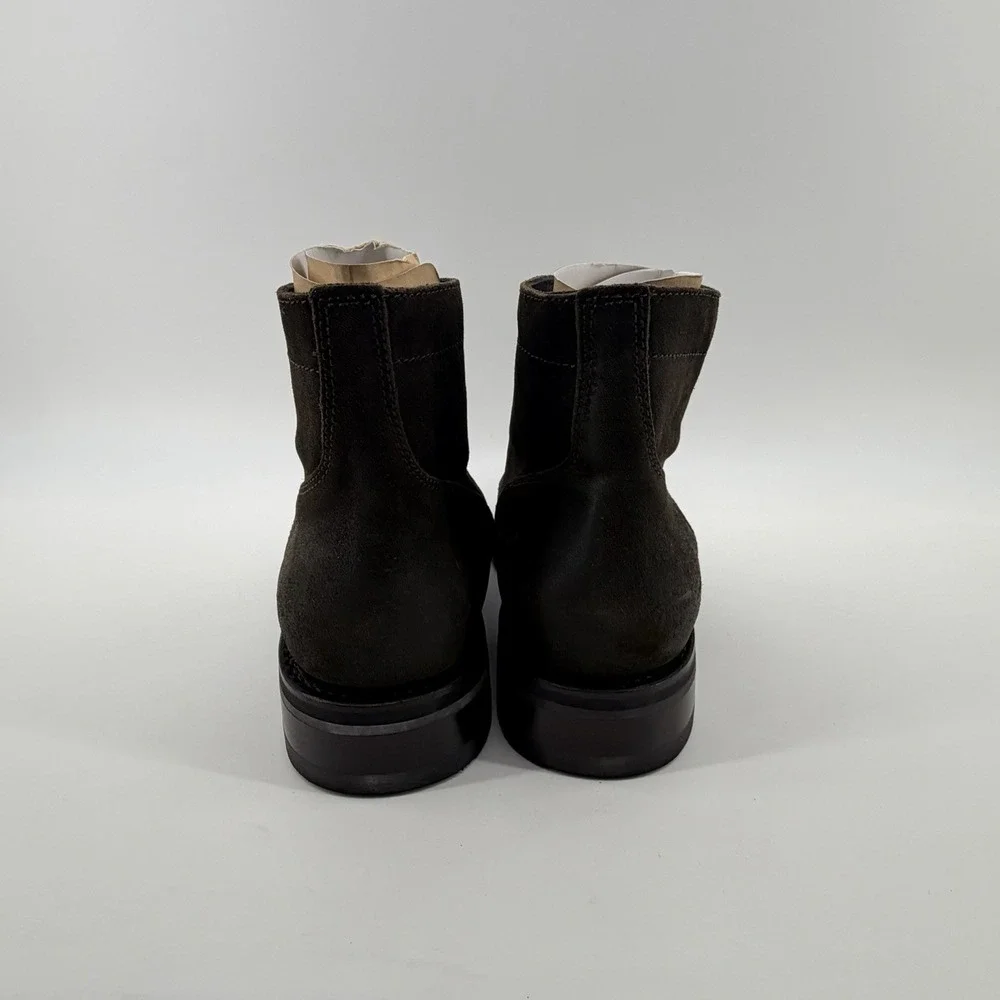 Thursday Captain Boots-Dark Olive Suede Men's size 8